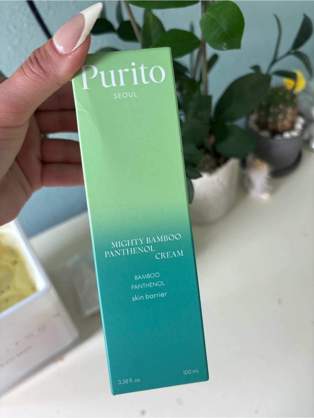 Purito Mighty Bamboo Panthenol Cream - Green Gradient Box